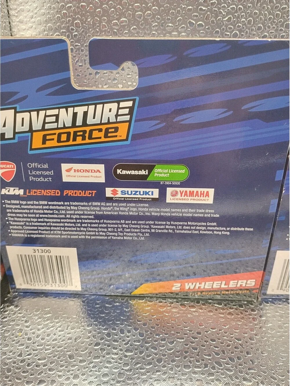 Adventure Force 2 Wheelers Blue Motorcycle Diecast Blue only!